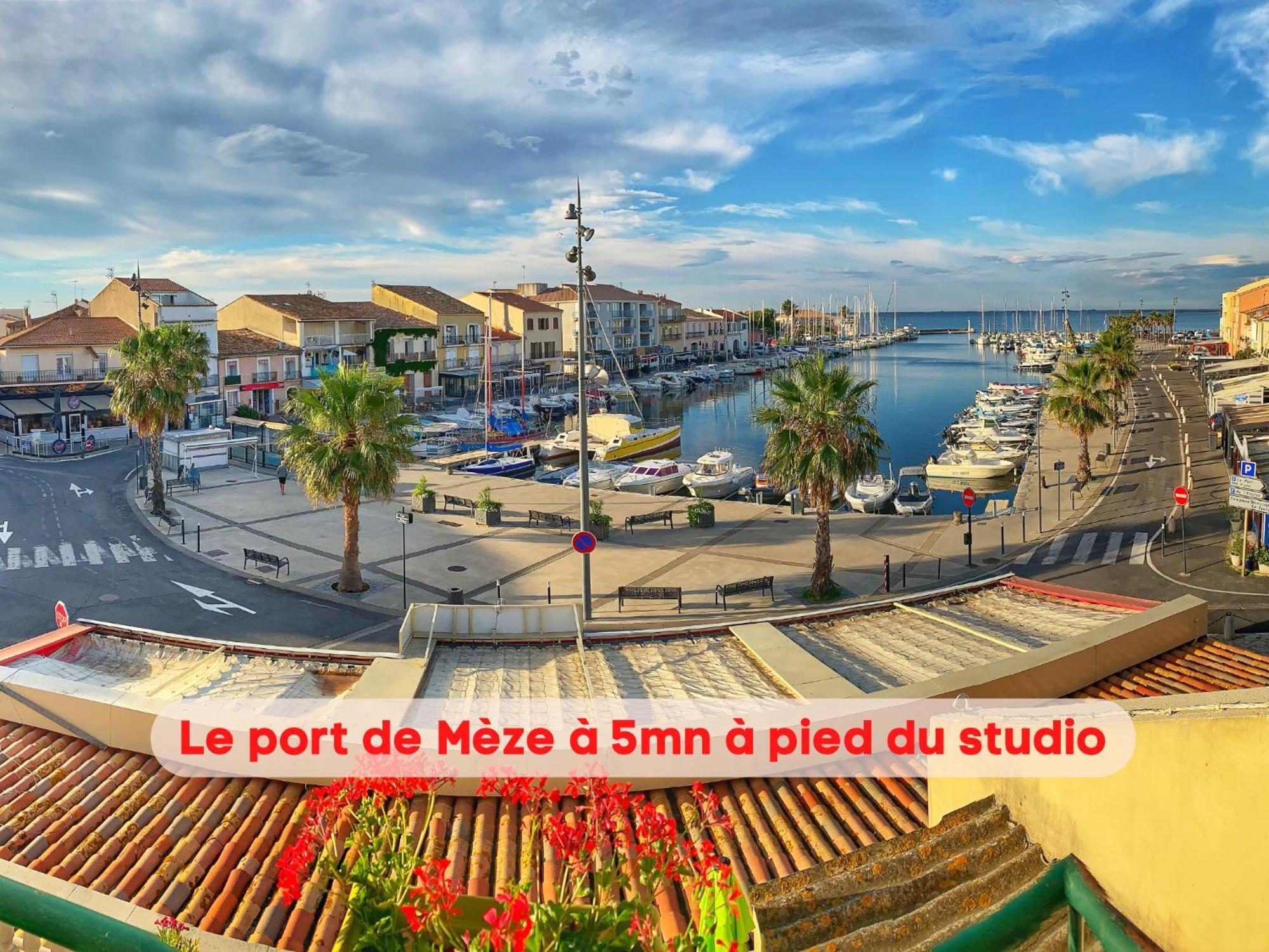 Charmant studio climatisé à 200m de la plage Mèze Exterior foto