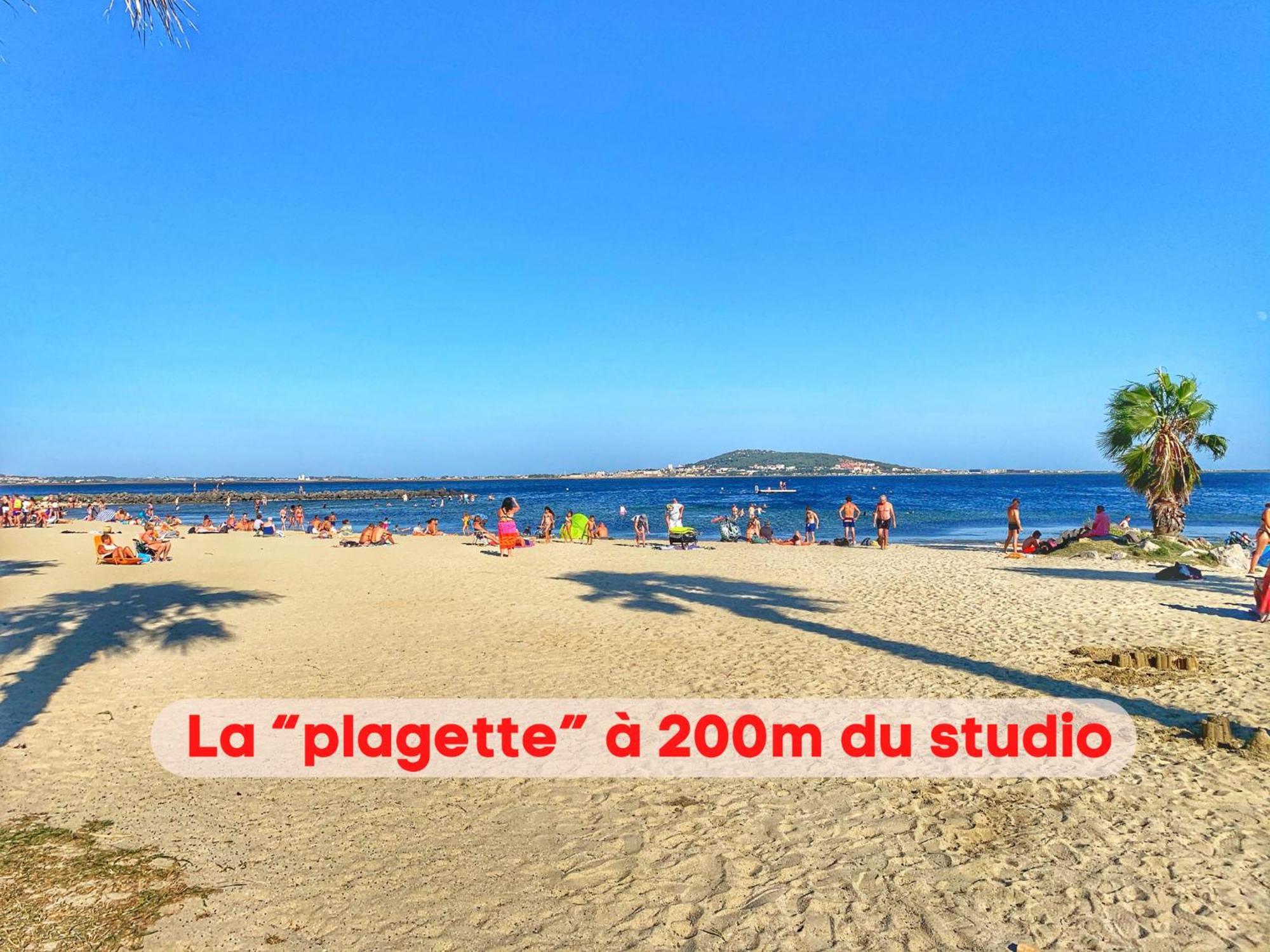 Charmant studio climatisé à 200m de la plage Mèze Exterior foto